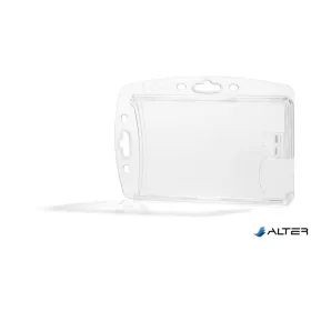   Azonosítókártya-tartó, 1 kártyához, zárt, DURABLE "ENCLOSED", áttetsző