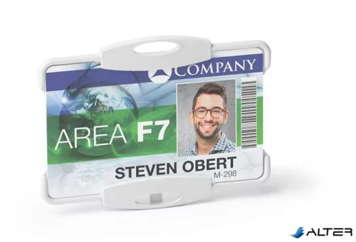 Azonosítókártya-tartó, 1 db-os, DURABLE 'ECO', szürke