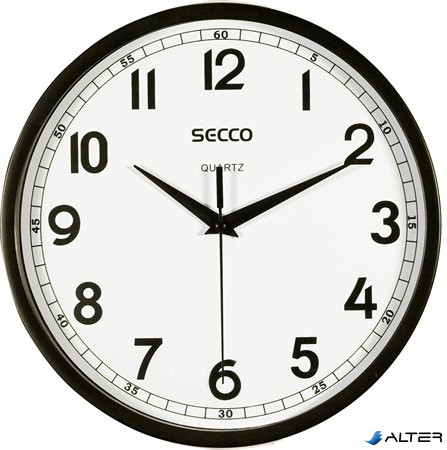 Falióra, 24,5 cm, SECCO, fekete