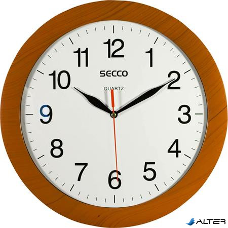 Falióra, 30 cm, SECCO, fahatású keret