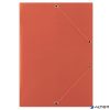 Gumis mappa, karton, A4, DONAU "Standard", piros