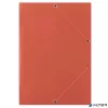 Gumis mappa, karton, A4, DONAU "Standard", piros