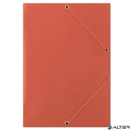 Gumis mappa, karton, A4, DONAU "Standard", piros