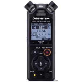   Diktafon, digitális, 16 GB memória, OM SYSTEM 'LS-P5', fekete