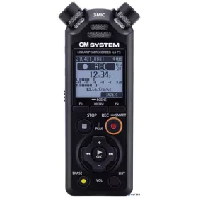   Diktafon, digitális, 16 GB memória, OM SYSTEM "LS-P5", fekete