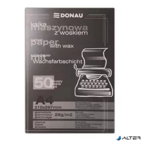 Indigó, gépi, A4, 50 lap, DONAU, fekete