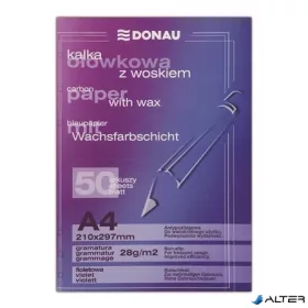 Indigó, kézi, A4, 50 lap, DONAU, lila
