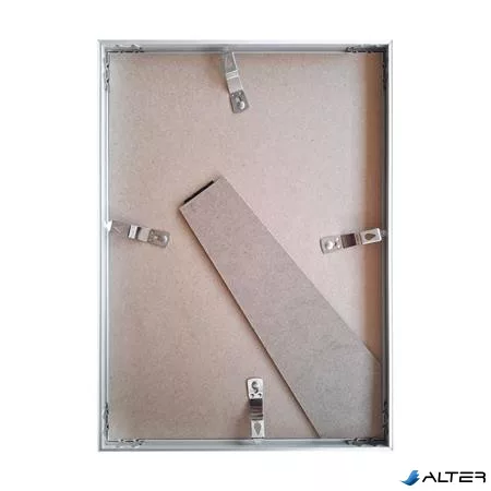 Képkeret, 21x29,7 cm, aluminium keret, 'Fotoplus', ezüst