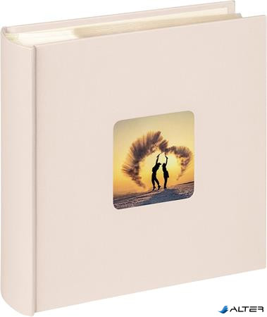 Fotóalbum, 200 fotó, 10x15 cm, "Walther Fun Wedding", krémfehér