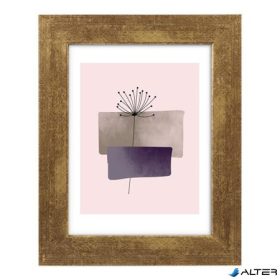 Képkeret, fa, 10x15 cm, 'Goldbuch Ian', arany