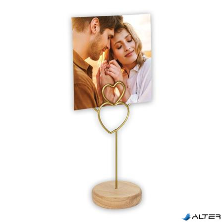 Képkeret, fém, "Zep Marzia", arany