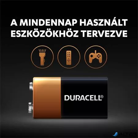Elem, 9V, 1 db, DURACELL 'Basic'