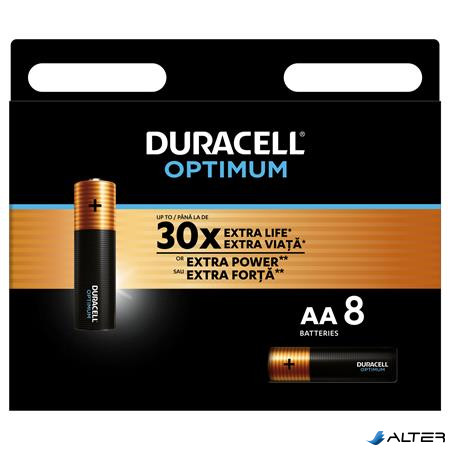 Elem, AA ceruza, 8 db, DURACELL "Optimum"
