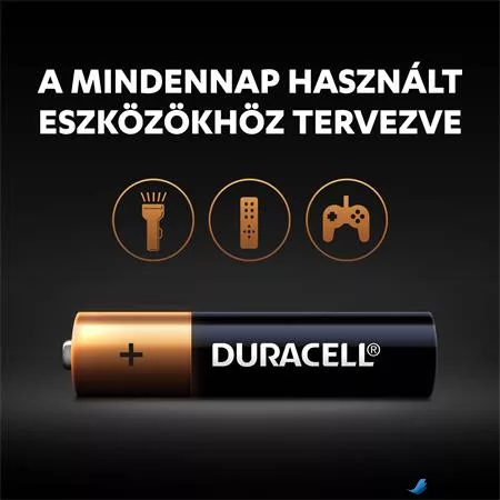 Elem, AAA mikro, 10 db, DURACELL 'Basic'