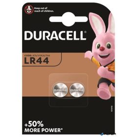 Gombelem, LR44, 2 db, DURACELL