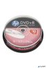 DVD+R lemez, kétrétegű, 8,5GB, 8x, 10 db, hengeren, HP