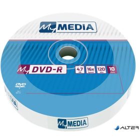   DVD-R lemez, 4,7 GB, 16x, 10 db, zsugor csomagolás, MYMEDIA (by VERBATIM)