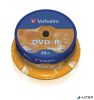DVD-R lemez, AZO, 4,7GB, 16x, 25 db, hengeren, VERBATIM