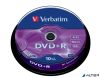 DVD+R lemez, AZO, 4,7GB, 16x, 10 db, hengeren, VERBATIM