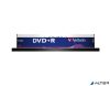DVD+R lemez, AZO, 4,7GB, 16x, 10 db, hengeren, VERBATIM