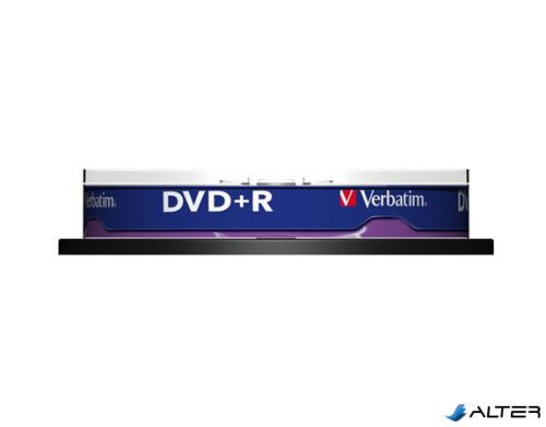 DVD+R lemez, AZO, 4,7GB, 16x, 10 db, hengeren, VERBATIM