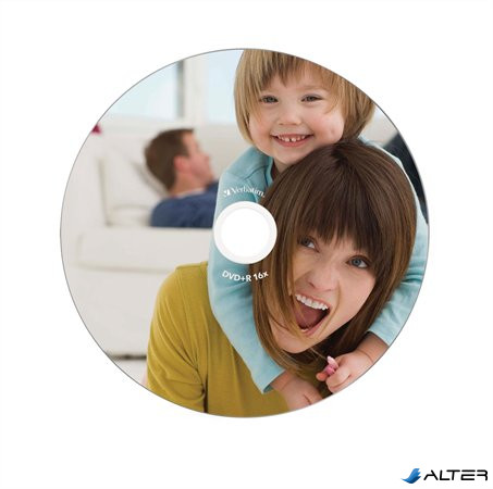 DVD+R lemez, nyomtatható, matt, ID, 4,7GB, 16x, 1 db, normál tok, VERBATIM