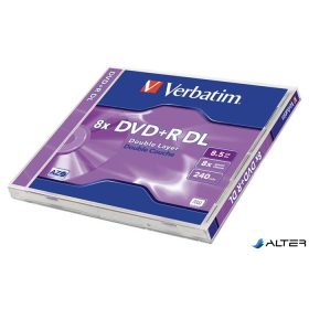   DVD+R lemez, kétrétegű, 8,5GB, 8x, 1 db, normál tok, VERBATIM 'Double Layer'