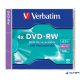 DVD-RW lemez, újraírható, 4,7GB, 4x, 1 db, normál tok, VERBATIM