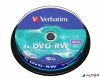DVD-RW lemez, újraírható, 4,7GB, 4x, 10 db, hengeren, VERBATIM