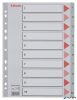 Regiszter, műanyag, A4, 1-10, ESSELTE,szürke