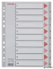 Regiszter, műanyag, A4, 1-10, ESSELTE,szürke