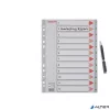 Regiszter, műanyag, A4, 1-12, ESSELTE, szürke
