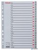 Regiszter, műanyag, A4, A-Z, ESSELTE, szürke