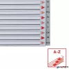 Regiszter, műanyag, A4, A-Z, ESSELTE, szürke