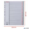 Regiszter, műanyag, A4 Maxi, 1-31, ESSELTE, szürke