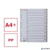 Regiszter, műanyag, A4 Maxi, A-Z, ESSELTE, szürke