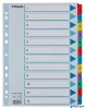 Regiszter, karton, A4, 1-12, ESSELTE "Mylar"