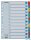Regiszter, karton, A4, 1-12, ESSELTE "Mylar"