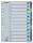 Regiszter, karton, A4, 1-12, ESSELTE "Mylar"