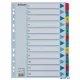 Regiszter, karton, A4, 1-12, ESSELTE "Mylar"