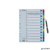 Regiszter, karton, A4, 1-12, ESSELTE "Mylar"