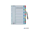 Regiszter, karton, A4, 1-12, ESSELTE "Mylar"