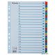 Regiszter, karton, A4, 1-20, ESSELTE "Mylar"