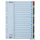 Regiszter, karton, A4, 1-20, ESSELTE "Mylar"