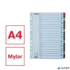 Regiszter, karton, A4, 1-20, ESSELTE "Mylar"