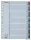 Regiszter, karton, A4, 1-31, ESSELTE "Mylar"