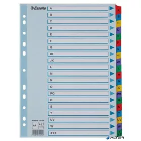 Regiszter, karton, A4, A-Z, ESSELTE "Mylar"