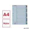 Regiszter, karton, A4, A-Z, ESSELTE "Mylar"
