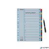Regiszter, karton, A4, A-Z, ESSELTE "Mylar"
