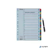 Regiszter, karton, A4, A-Z, ESSELTE "Mylar"